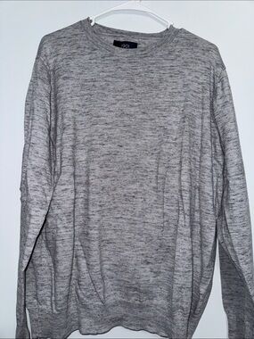 1901 Men's Marled Light Gray Crewneck Sweater